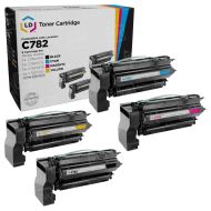 Lexmark Remanufactured C782 HY (Bk, C, M, Y) Toner Set