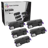 5 Pack Compatible Ricoh 841886 Standard Yield Black Toner Cartridge
