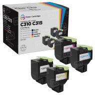 Set of 4 Remanufactured Xerox C310 / C315 Series HY Toner Cartridges (Black, Cyan, Magenta, Yellow)
