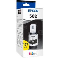 Epson OEM T502 Black Ink Bottle, 127ml