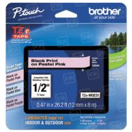 Brother OEM TZeMQE31 12mm (0.47") Black on Pastel Pink Tape
