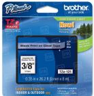 OEM Brother TZe121 Black on Clear Tape