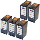 Inkjet Supplies for Lexmark Printers - Remanufactured Bulk Set of 5 Ink Cartridges 3 Black Lexmark #3 (18C1530) and 2 Color Lexmark #2 (18C0190)