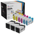 Set of 9 Compatible HY Inkjet Cartridges for HP 902XL