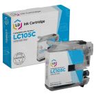 Compatible LC105C Super High Yield Cyan Ink for Brother