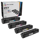 Compatible Canon 075 H High Capacity Toner Cartridge Set of 4 (Bk/C/M/Y)