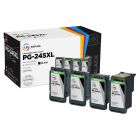 LD InkPods™ Compatible Replacements for Canon PG-245XL Black Ink Cartridge (4 Pods and 1 Original Printhead)