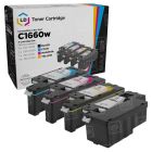 Compatible Set of 4 (Bk, C, M, Y) Toners for the Dell C1660w