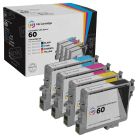 Remanufactured T060 4 Piece Set of Ink for Epson