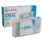 Remanufactured Epson T676XL220 HY Cyan Inkjet Cartridge