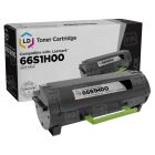 Compatible Lexmark 66S1H00 Black Toner Cartridge High Yield
