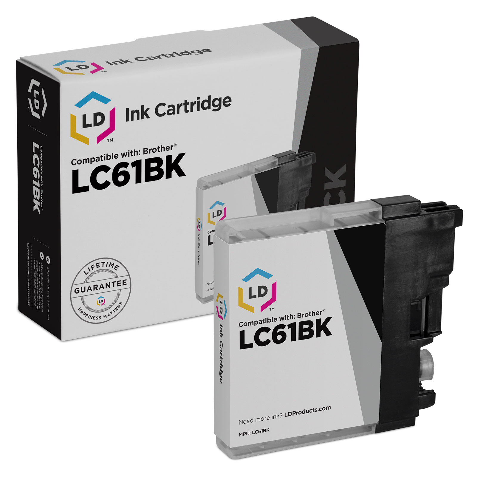 Photos - Ink & Toner Cartridge Brother LC61 Ink - Compatible Black LC61BK 