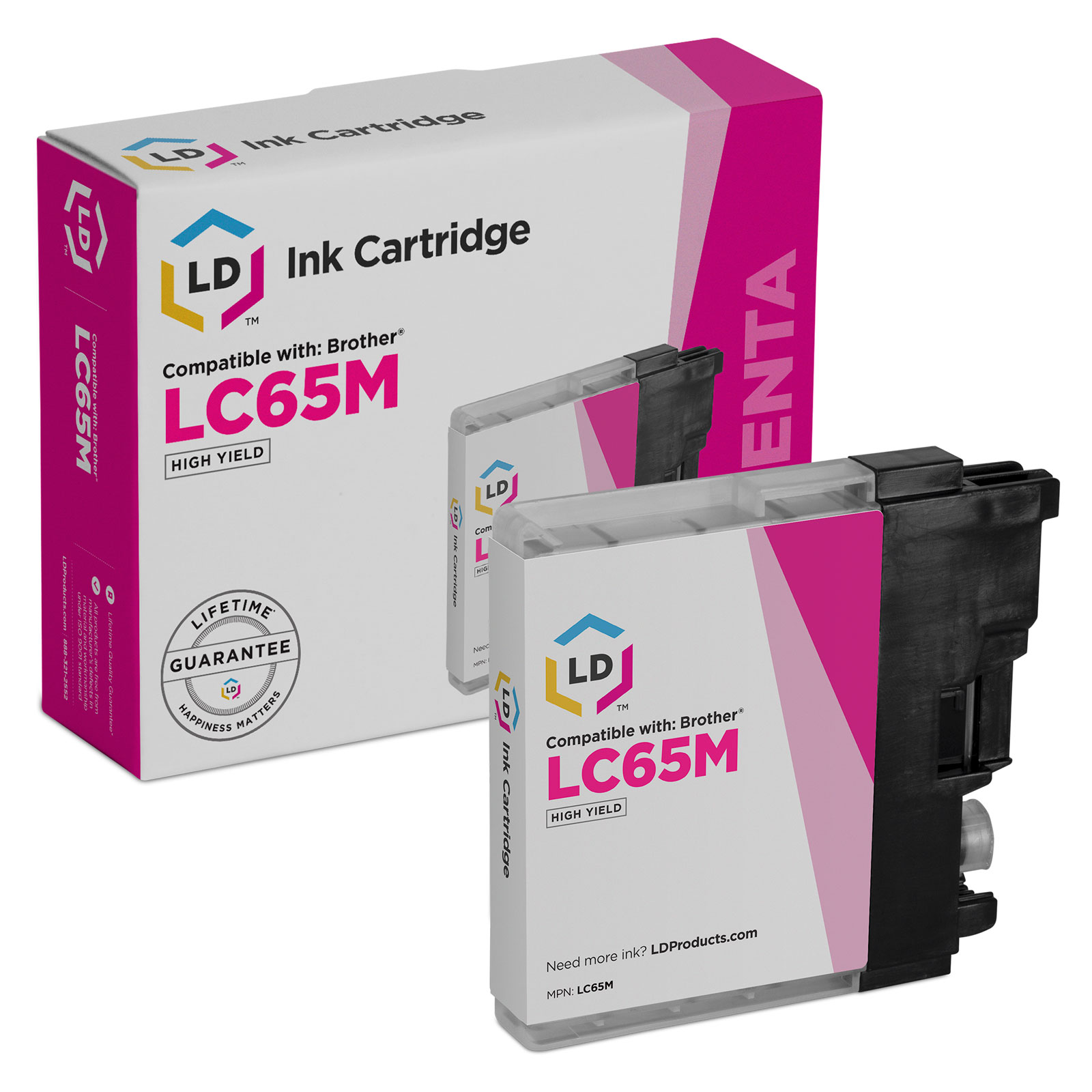 Photos - Ink & Toner Cartridge Brother LC65M Ink - Compatible HY Magenta LC65M 