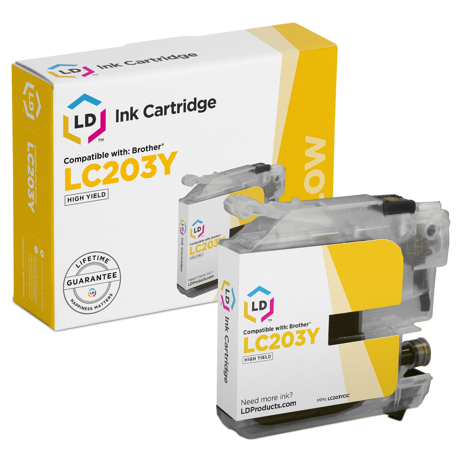 Photos - Ink & Toner Cartridge Brother LC203Y Ink - Compatible HY Yellow LC203Y 