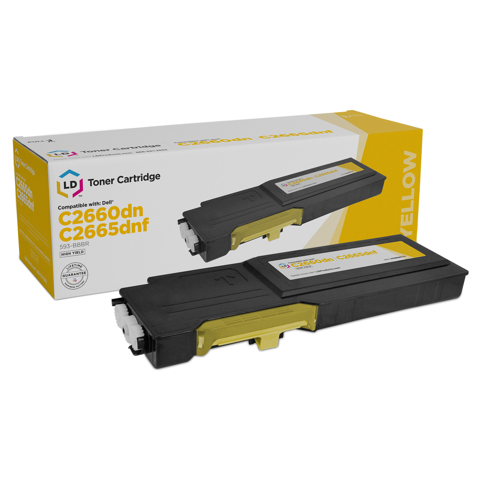 Photos - Ink & Toner Cartridge Dell YR3W3 Laser - Compatible HY Yellow 593-BBBR 