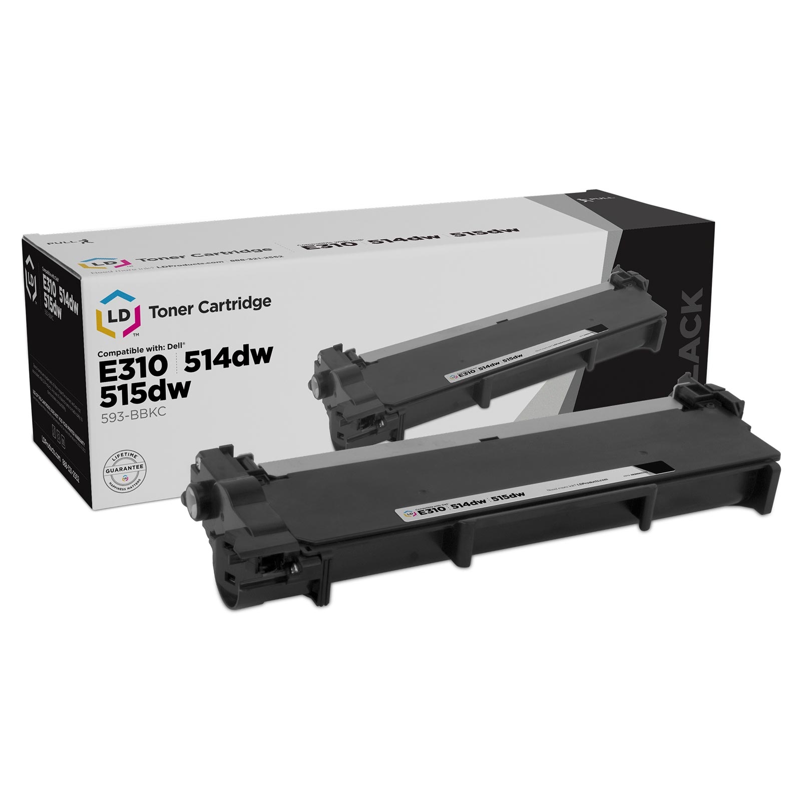 Photos - Ink & Toner Cartridge Dell 593-BBKC,CVXGF,2RMPM Laser - Compatible Black 593-BBKC 