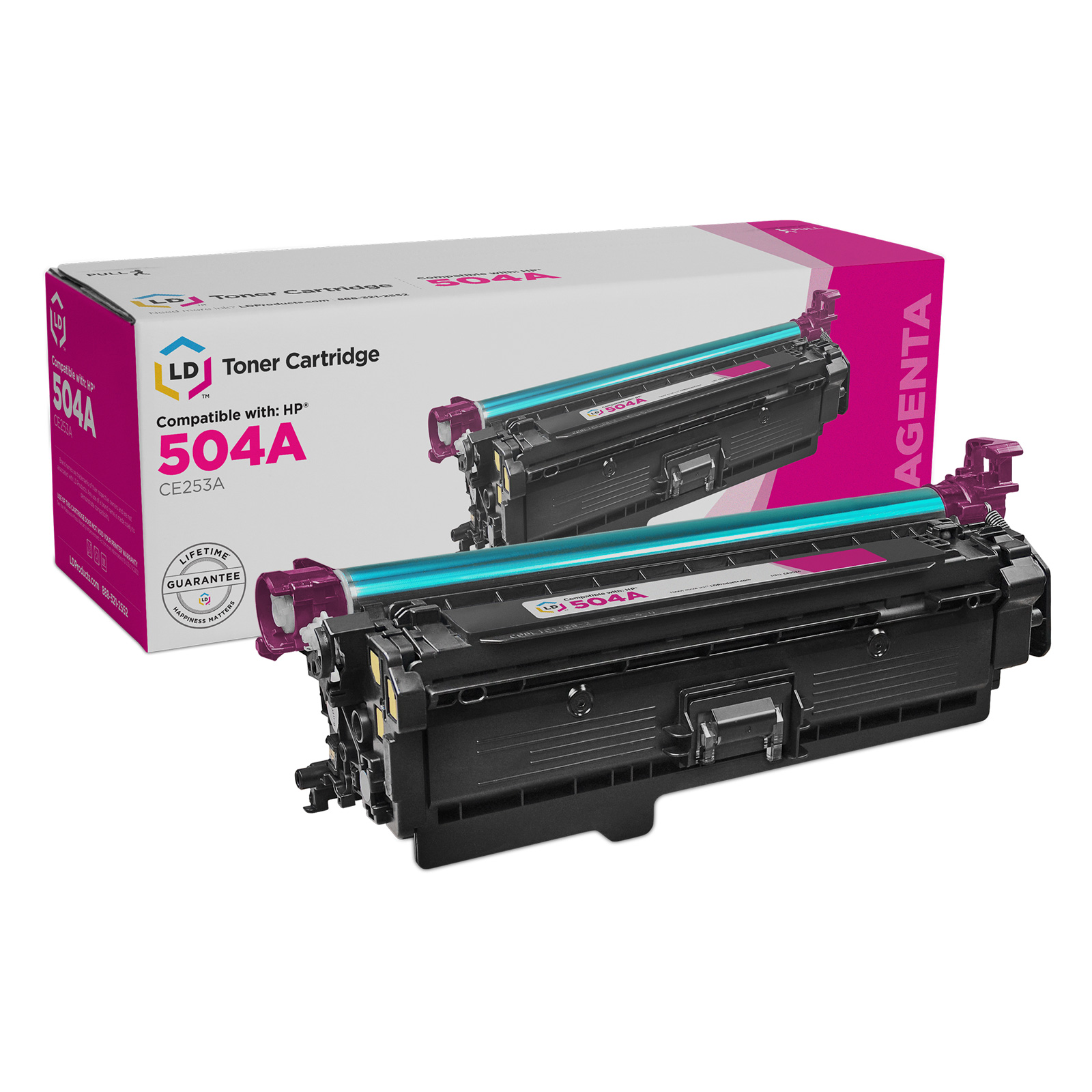 Photos - Ink & Toner Cartridge HP 504A Laser - Compatible Magenta CE253A 