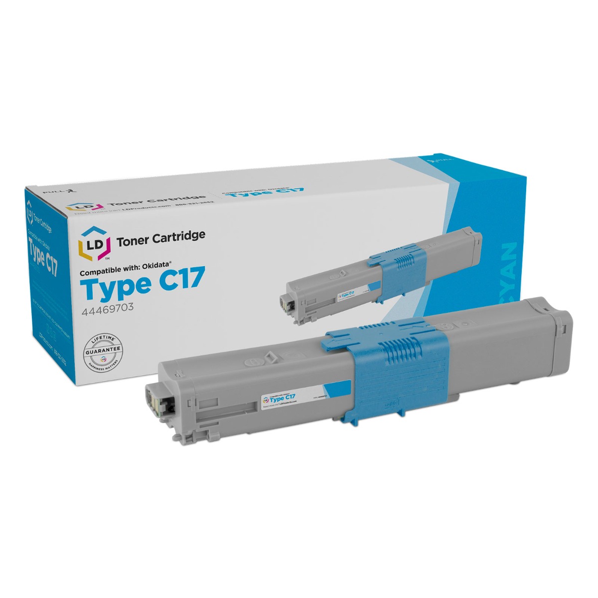Photos - Ink & Toner Cartridge OKI Okidata C17 Laser - Compatible Cyan 44469703 