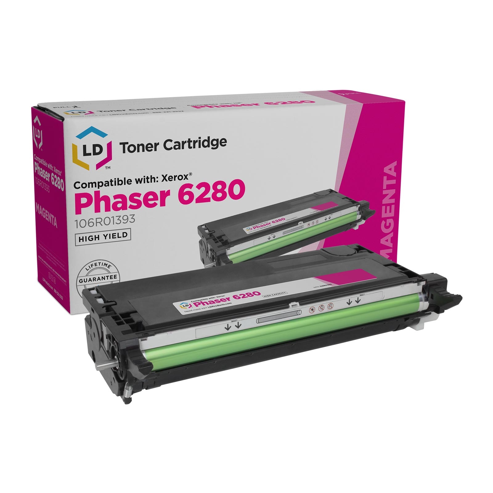 Photos - Ink & Toner Cartridge Xerox 106R1393 Laser - Compatible Magenta 106R01393 